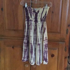 Purple tiara Hawaii tie-dye dress